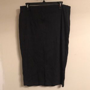 Dark gray old navy past the knee skirt size L